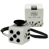 Mini Fidget Cube 11 Colours Desk Finger Toy Keychain Squeeze Fun Stress Reliever Puzzle Magic Cube With Box
