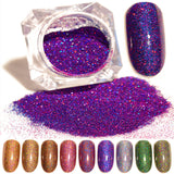 Starry Holographic Laser Nail Glitter Powder 1.5g Holo Dust Manicure Nail Art Glitter Powder