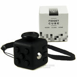 Mini Fidget Cube 11 Colours Desk Finger Toy Keychain Squeeze Fun Stress Reliever Puzzle Magic Cube With Box