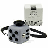 Mini Fidget Cube 11 Colours Desk Finger Toy Keychain Squeeze Fun Stress Reliever Puzzle Magic Cube With Box