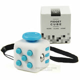Mini Fidget Cube 11 Colours Desk Finger Toy Keychain Squeeze Fun Stress Reliever Puzzle Magic Cube With Box