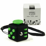Mini Fidget Cube 11 Colours Desk Finger Toy Keychain Squeeze Fun Stress Reliever Puzzle Magic Cube With Box