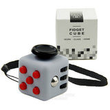 Mini Fidget Cube 11 Colours Desk Finger Toy Keychain Squeeze Fun Stress Reliever Puzzle Magic Cube With Box