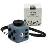Mini Fidget Cube 11 Colours Desk Finger Toy Keychain Squeeze Fun Stress Reliever Puzzle Magic Cube With Box