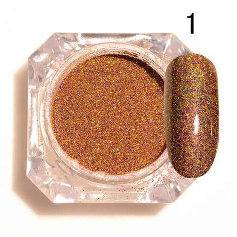Starry Holographic Laser Nail Glitter Powder 1.5g Holo Dust Manicure Nail Art Glitter Powder