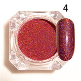 Starry Holographic Laser Nail Glitter Powder 1.5g Holo Dust Manicure Nail Art Glitter Powder