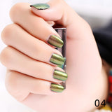 Black Starry Sky Holographic Stamping Nail Polish Long Lasting Quickly Dry Nail Lacquer 8 Color Stamp Holo Enamel Paint
