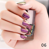 Black Starry Sky Holographic Stamping Nail Polish Long Lasting Quickly Dry Nail Lacquer 8 Color Stamp Holo Enamel Paint